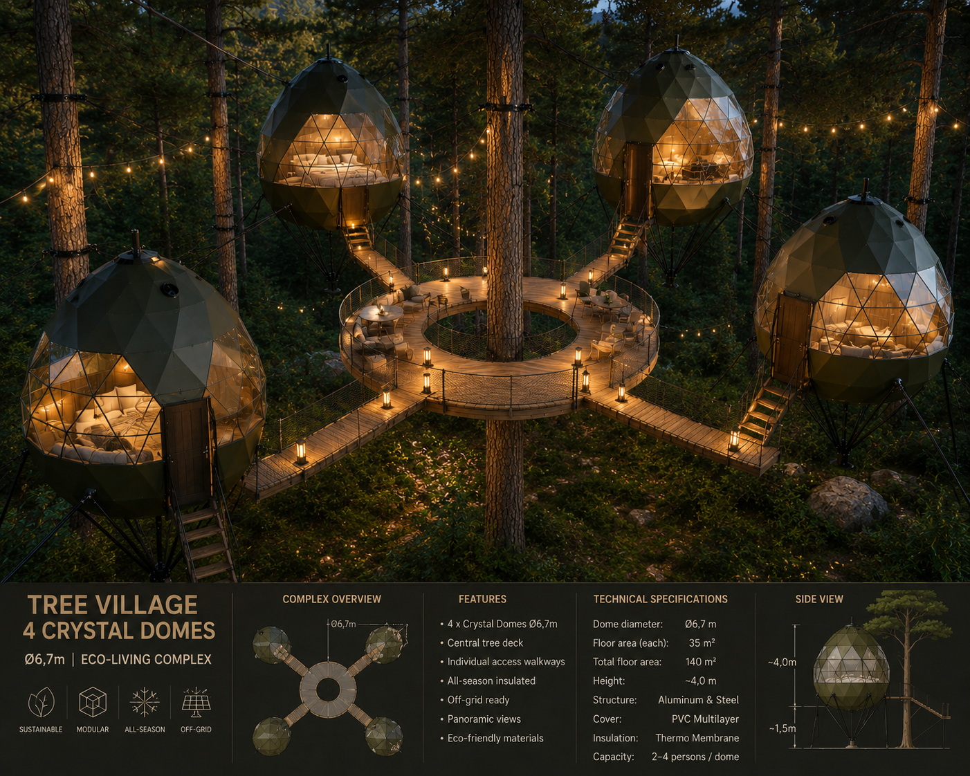 Crystal Dome Tree Village schema