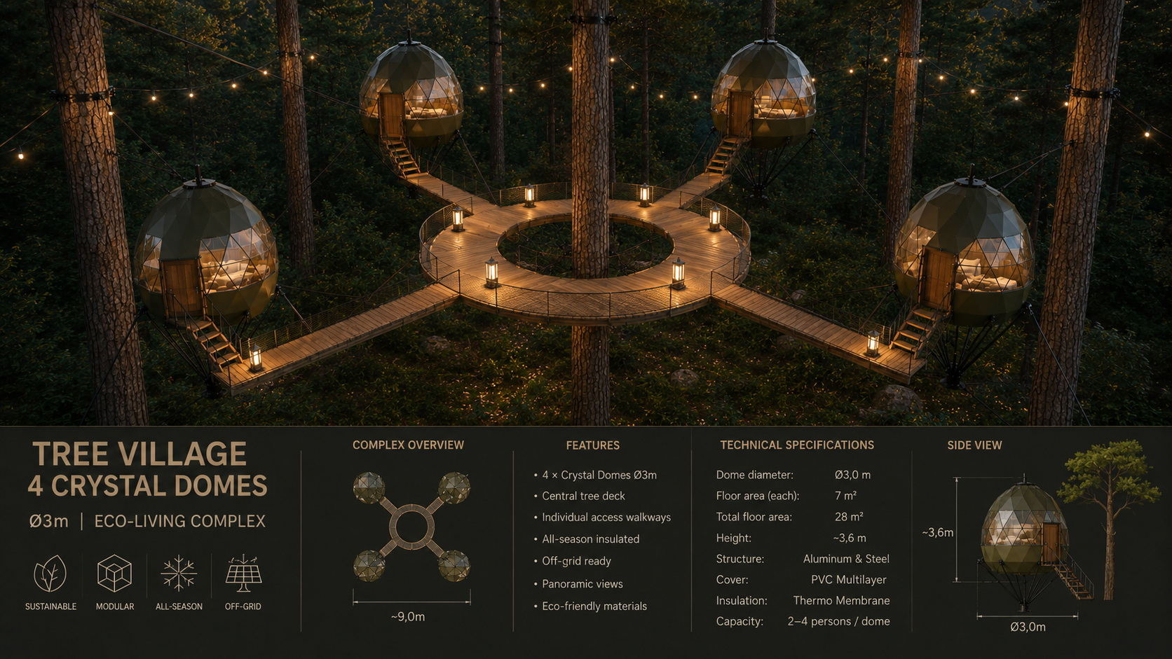 GEODOMAS Crystal Pod технический паспорт продукта