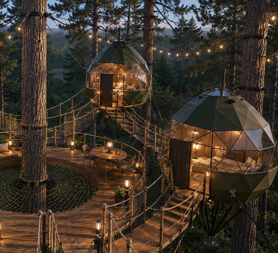 Crystal Dome Tree Village макет